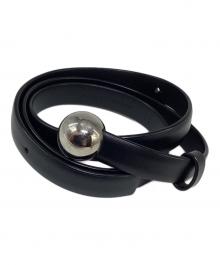 JIL SANDER（ジルサンダー）の古着「Half Sphere Belt」｜ブラック