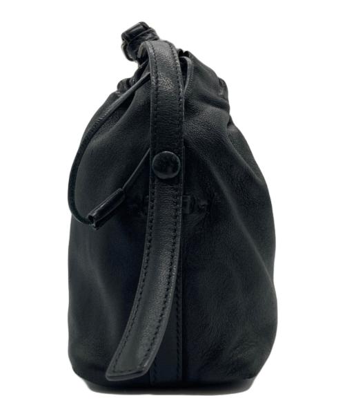 JIL SANDER（ジルサンダー）JIL SANDER (ジルサンダー) レザーハンドルポーチ ブラックの古着・服飾アイテム