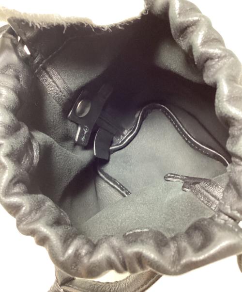 JIL SANDER（ジルサンダー）JIL SANDER (ジルサンダー) レザーハンドルポーチ ブラックの古着・服飾アイテム