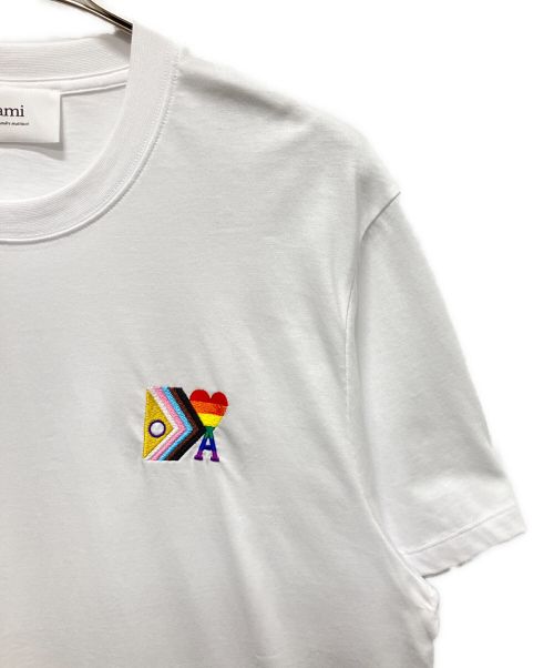 ami（アミ）ami (アミ) Rainbow Ami De Coeur ホワイト サイズ:XL 未使用品の古着・服飾アイテム