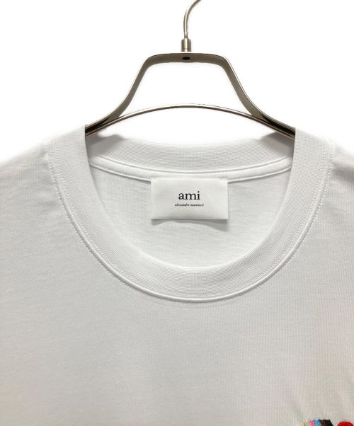 ami（アミ）ami (アミ) Rainbow Ami De Coeur ホワイト サイズ:XL 未使用品の古着・服飾アイテム