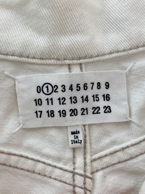 Maison Margiela（メゾンマルジェラ）Maison Margiela (メゾンマルジェラ) カットアウト ジーンズ アイボリー サイズ:38の古着・服飾アイテム