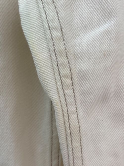 Maison Margiela（メゾンマルジェラ）Maison Margiela (メゾンマルジェラ) カットアウト ジーンズ アイボリー サイズ:38の古着・服飾アイテム
