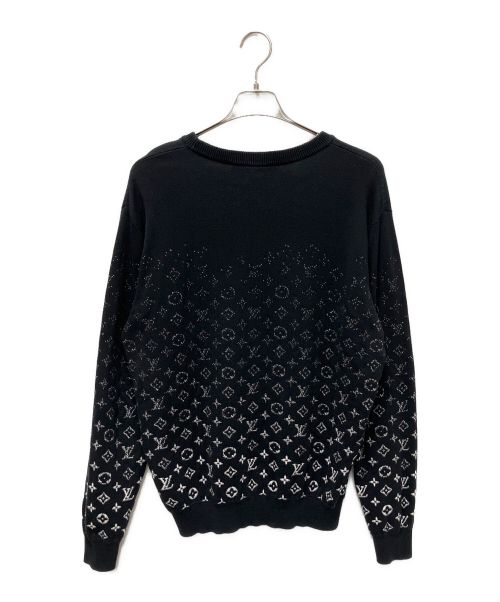 LOUIS VUITTON（ルイ ヴィトン）LOUIS VUITTON (ルイ ヴィトン) モノグラム グラディエントニット ブラック サイズ:Mの古着・服飾アイテム