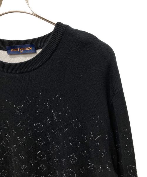 LOUIS VUITTON（ルイ ヴィトン）LOUIS VUITTON (ルイ ヴィトン) モノグラム グラディエントニット ブラック サイズ:Mの古着・服飾アイテム