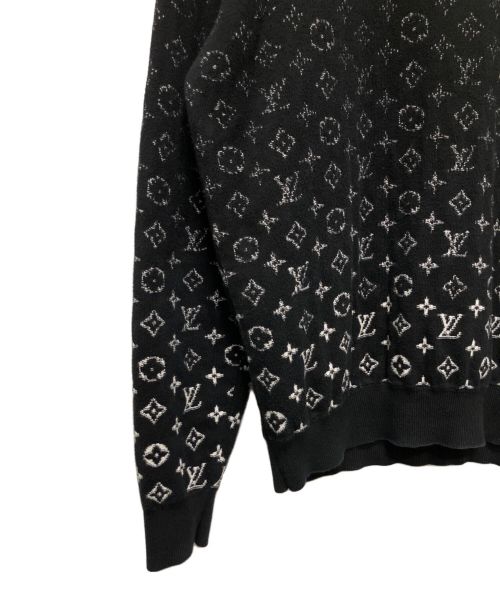 LOUIS VUITTON（ルイ ヴィトン）LOUIS VUITTON (ルイ ヴィトン) モノグラム グラディエントニット ブラック サイズ:Mの古着・服飾アイテム