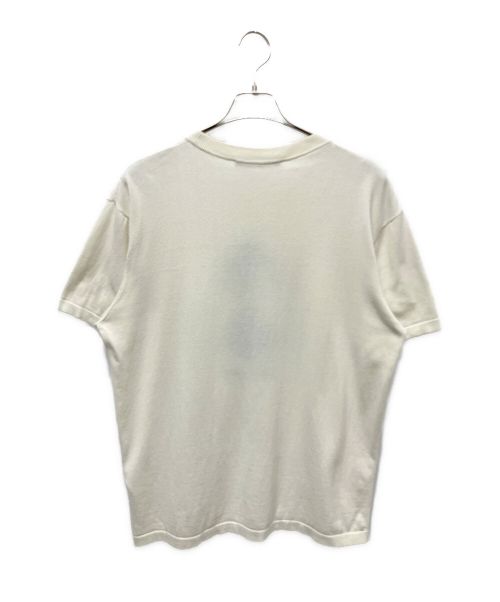 LOUIS VUITTON（ルイ ヴィトン）LOUIS VUITTON (ルイ ヴィトン) NIGO (二ゴー) インタルシア ジャカード ダック ハイゲージ コットン ニット Tシャツ ホワイト サイズ:Mの古着・服飾アイテム