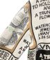 中古・古着 LOUIS VUITTON (ルイ ヴィトン) ファンジン モチーフ マルチ ロゴ ニット ホワイト×ブラック サイズ:M：90000円