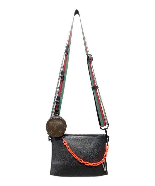 LOUIS VUITTON（ルイ ヴィトン）LOUIS VUITTON (ルイ ヴィトン) トリオ・ポーチ NM アンプラントショルダーバッグ ブラウンの古着・服飾アイテム