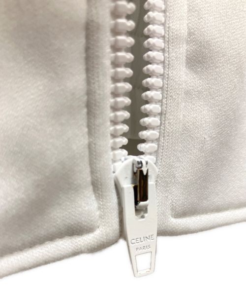 CELINE（セリーヌ）CELINE (セリーヌ) リバーシブルルーズスウェットジャケット/トラックジャケット ホワイト サイズ:XLの古着・服飾アイテム