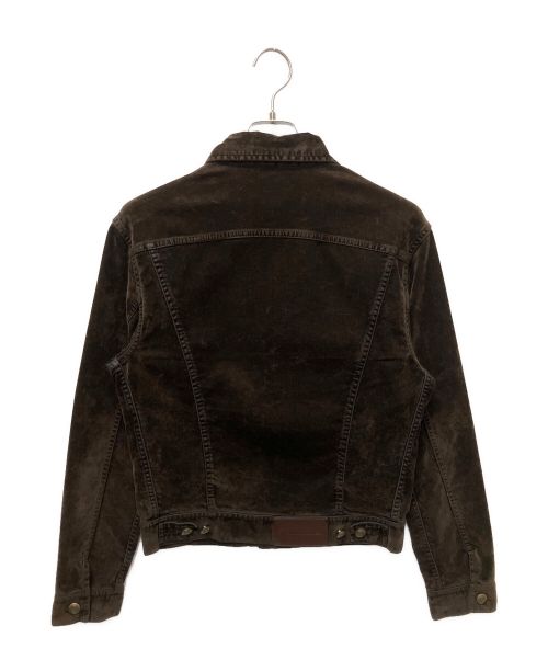 RALPH LAUREN Purple Label（ラルフ ローレン パープル レーベル）RALPH LAUREN Purple Label (ラルフ ローレン パープル レーベル) ベロアジャケット ブラウン サイズ:XSの古着・服飾アイテム