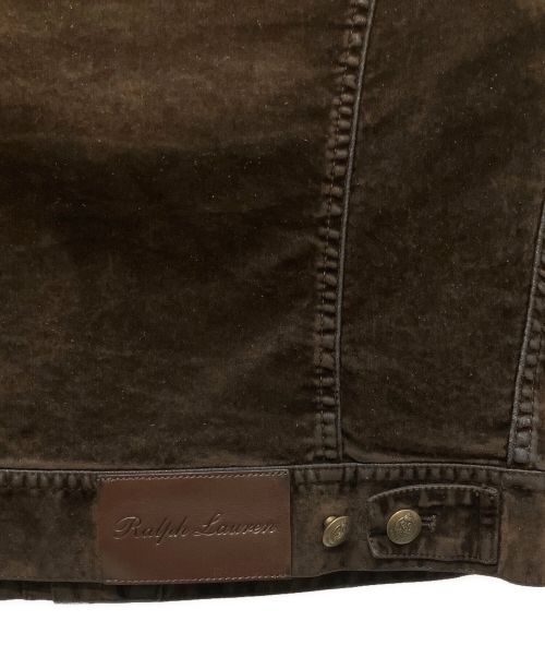 RALPH LAUREN Purple Label（ラルフ ローレン パープル レーベル）RALPH LAUREN Purple Label (ラルフ ローレン パープル レーベル) ベロアジャケット ブラウン サイズ:XSの古着・服飾アイテム