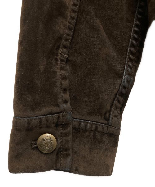 RALPH LAUREN Purple Label（ラルフ ローレン パープル レーベル）RALPH LAUREN Purple Label (ラルフ ローレン パープル レーベル) ベロアジャケット ブラウン サイズ:XSの古着・服飾アイテム