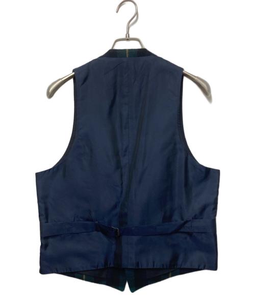 RALPH LAUREN Purple Label（ラルフ ローレン パープル レーベル）RALPH LAUREN Purple Label (ラルフ ローレン パープル レーベル) チェック柄ジレベスト グリーン サイズ:38の古着・服飾アイテム