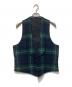 RALPH LAUREN Purple Label（ラルフ ローレン パープル レーベル）の古着「チェック柄ジレベスト」｜グリーン