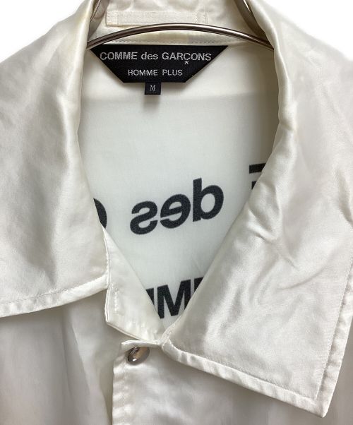 COMME des GARCONS HOMME PLUS（コムデギャルソンオムプリュス）COMME des GARCONS HOMME PLUS (コムデギャルソンオムプリュス) ASYMMETRIC ROSE PRINT JACKET (アシンメトリーローズプリントジャケット) ホワイト サイズ:Mの古着・服飾アイテム