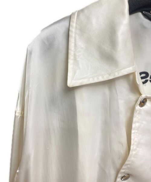 COMME des GARCONS HOMME PLUS（コムデギャルソンオムプリュス）COMME des GARCONS HOMME PLUS (コムデギャルソンオムプリュス) ASYMMETRIC ROSE PRINT JACKET (アシンメトリーローズプリントジャケット) ホワイト サイズ:Mの古着・服飾アイテム