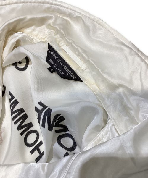 COMME des GARCONS HOMME PLUS（コムデギャルソンオムプリュス）COMME des GARCONS HOMME PLUS (コムデギャルソンオムプリュス) ASYMMETRIC ROSE PRINT JACKET (アシンメトリーローズプリントジャケット) ホワイト サイズ:Mの古着・服飾アイテム
