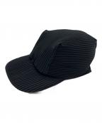 HOMME PLISSE ISSEY MIYAKEオム プリッセ イッセイ ミヤケ）の古着「PLEATS CAP」｜ブラック