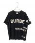 BURBERRY（バーバリー）の古着「オーバーサイズ ブランド ロゴT」｜ブラック