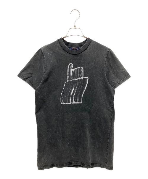 LOUIS VUITTON（ルイ ヴィトン）LOUIS VUITTON (ルイ ヴィトン) グラフィックLVシグネチャーシャツ ブラック サイズ:XSの古着・服飾アイテム