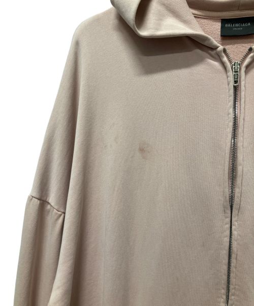 BALENCIAGA（バレンシアガ）BALENCIAGA (バレンシアガ) バックロゴジップアップパーカー ピンク サイズ:Lの古着・服飾アイテム