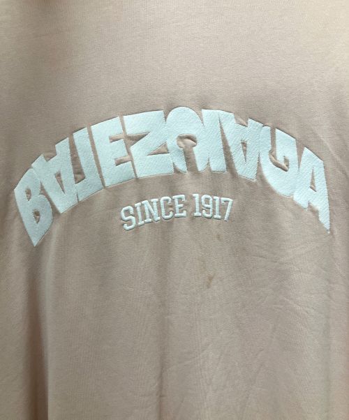 BALENCIAGA（バレンシアガ）BALENCIAGA (バレンシアガ) バックロゴジップアップパーカー ピンク サイズ:Lの古着・服飾アイテム