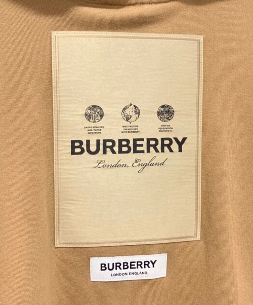 BURBERRY（バーバリー）BURBERRY (バーバリー) ラベルアップリケ フ－ディ ブラウン サイズ:Sの古着・服飾アイテム
