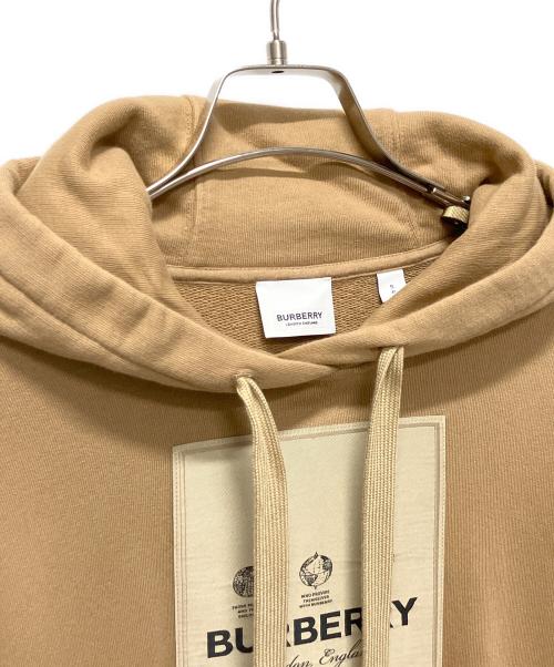 BURBERRY（バーバリー）BURBERRY (バーバリー) ラベルアップリケ フ－ディ ブラウン サイズ:Sの古着・服飾アイテム