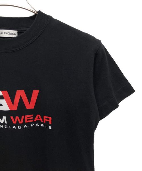 BALENCIAGA（バレンシアガ）BALENCIAGA (バレンシアガ) GYM WEARロゴプリントTシャツ ブラック サイズ:xsの古着・服飾アイテム