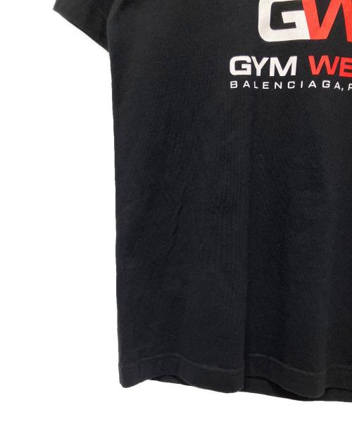 BALENCIAGA（バレンシアガ）BALENCIAGA (バレンシアガ) GYM WEARロゴプリントTシャツ ブラック サイズ:xsの古着・服飾アイテム