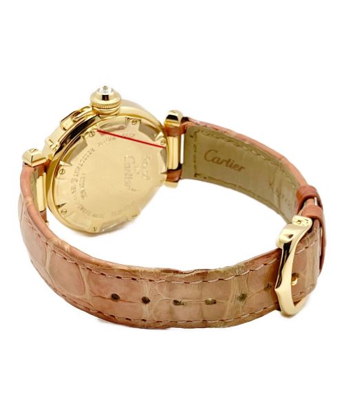 Cartier（カルティエ）Cartier (カルティエ) パシャ ドゥ カルティエ グリットダイヤ シルバー文字盤の古着・服飾アイテム