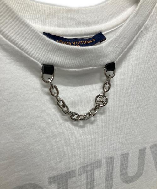 LOUIS VUITTON（ルイ ヴィトン）LOUIS VUITTON (ルイ ヴィトン) チェーン付きロゴTシャツ ホワイト サイズ:XSの古着・服飾アイテム