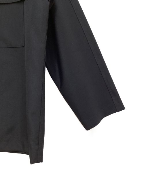 JIL SANDER（ジルサンダー）JIL SANDER (ジルサンダー) 22AW band collar shirt （バンドカラーシャツ） ブラック サイズ:38の古着・服飾アイテム