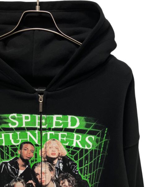 BALENCIAGA（バレンシアガ）BALENCIAGA (バレンシアガ) Speed Hunters Zip Up Hoodie ブラック サイズ:XSの古着・服飾アイテム