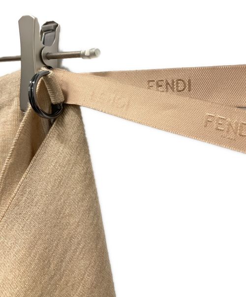 FENDI（フェンディ）FENDI (フェンディ) ズッカ柄ニットスカート ベージュ サイズ:36の古着・服飾アイテム