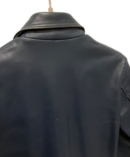 Lewis Leathers（ルイスレザース）Lewis Leathers (ルイスレザース) ドミネーターシングルライダースジャケット ネイビー サイズ:34の古着・服飾アイテム