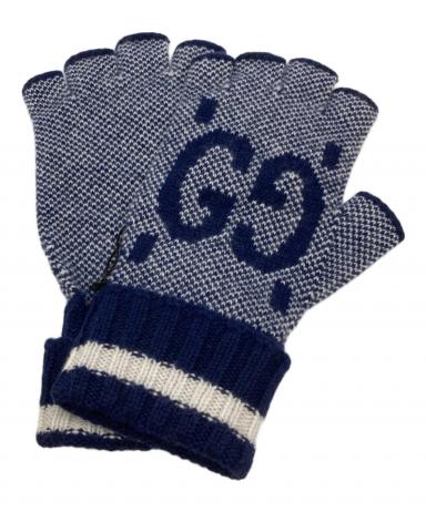 中古・古着通販】GUCCI (グッチ) GGカシミアフィンガーレスグローブ