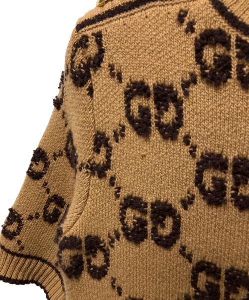 GUCCI（グッチ）GUCCI (グッチ) GGウール ブークレ ジャカード ドレス ベージュ サイズ:XXSの古着・服飾アイテム