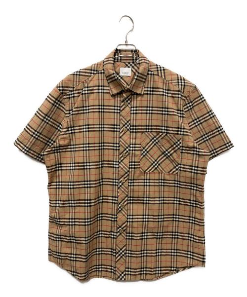 BURBERRY（バーバリー）BURBERRY (バーバリー) ノバチェックシャツ/チェックシャツ ブラウン サイズ:XXLの古着・服飾アイテム