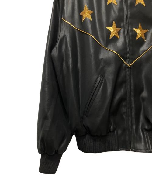 CELINE（セリーヌ）CELINE (セリーヌ) スターロゴ サテンジャケット ブラック サイズ:48の古着・服飾アイテム