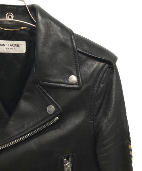 Saint Laurent Paris（サンローランパリ）Saint Laurent Paris (サンローランパリ) ライダースジャケット ブラック サイズ:36の古着・服飾アイテム