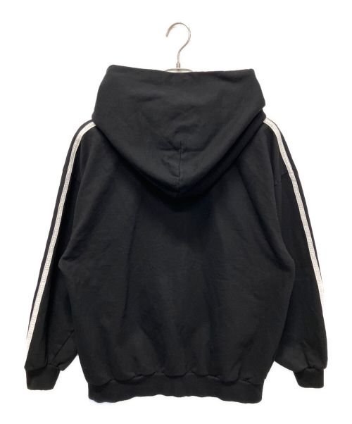 BALENCIAGA（バレンシアガ）BALENCIAGA (バレンシアガ) adidas (アディダス) 23SS×adidas 3ストライプ ジップアップ フーディー パーカー ブラック サイズ:xsの古着・服飾アイテム