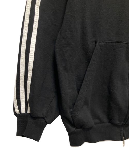 BALENCIAGA（バレンシアガ）BALENCIAGA (バレンシアガ) adidas (アディダス) 23SS×adidas 3ストライプ ジップアップ フーディー パーカー ブラック サイズ:xsの古着・服飾アイテム