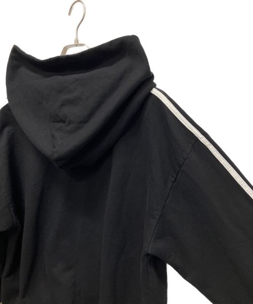 BALENCIAGA（バレンシアガ）BALENCIAGA (バレンシアガ) adidas (アディダス) 23SS×adidas 3ストライプ ジップアップ フーディー パーカー ブラック サイズ:xsの古着・服飾アイテム