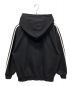 BALENCIAGA (バレンシアガ) adidas (アディダス) 23SS×adidas 3ストライプ ジップアップ フーディー パーカー ブラック サイズ:xs：125000円