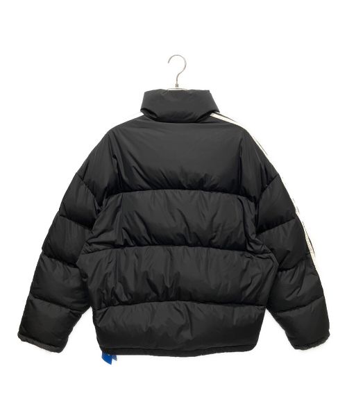 BALENCIAGA（バレンシアガ）BALENCIAGA (バレンシアガ) adidas (アディダス) スリーストライプ サイド ダウンジャケット ブラック サイズ:48の古着・服飾アイテム