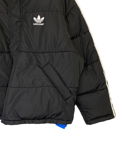 BALENCIAGA（バレンシアガ）BALENCIAGA (バレンシアガ) adidas (アディダス) 3ラインオーバーサイズダウンジャケット ブラック サイズ:48の古着・服飾アイテム