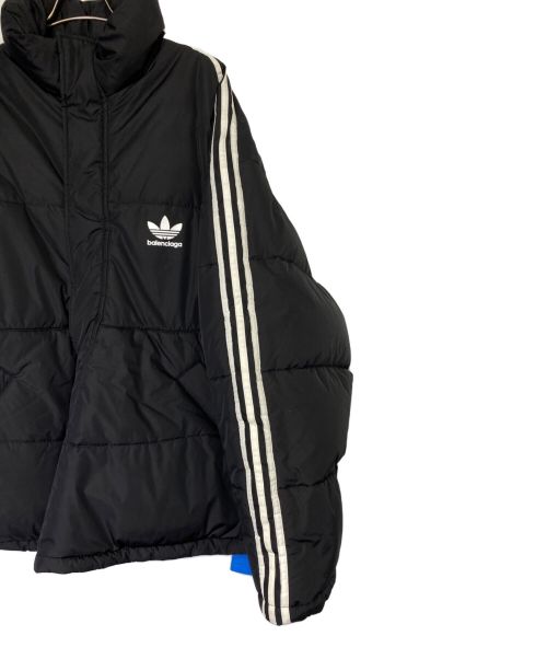 BALENCIAGA（バレンシアガ）BALENCIAGA (バレンシアガ) adidas (アディダス) 3ラインオーバーサイズダウンジャケット ブラック サイズ:48の古着・服飾アイテム