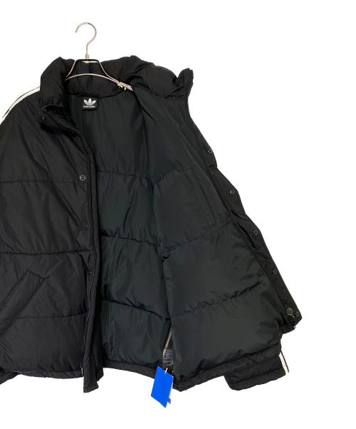 BALENCIAGA（バレンシアガ）BALENCIAGA (バレンシアガ) adidas (アディダス) 3ラインオーバーサイズダウンジャケット ブラック サイズ:48の古着・服飾アイテム